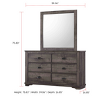 Coralee Chalk/Gray Dresser