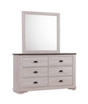 Coralee Chalk/Gray Dresser
