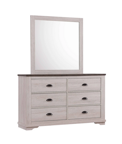 Coralee Chalk/Gray Dresser