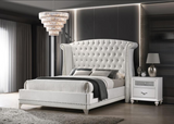 Barzini Queen Tufted Upholstered Bed White