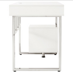 Whitman 4-drawer Writing Desk Glossy White