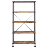 Analiese 4-shelf Bookcase Antique Nutmeg