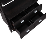 Bower 4-drawer Storage Bookcase Cappuccino