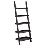 Bower 5-shelf Ladder Bookcase Cappuccino