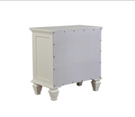 Sandy Beach 3-drawer Nightstand White