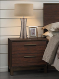 Edmonton 2-drawer Nightstand Rustic Tobacco