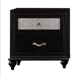 Barzini 2-drawer Rectangular Nightstand Black