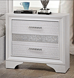 Miranda 2-drawer Nightstand Tray White