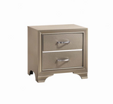 Beaumont 2-drawer Rectangular Nightstand Champagne