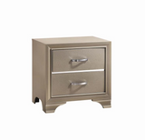 Beaumont 2-drawer Rectangular Nightstand Champagne