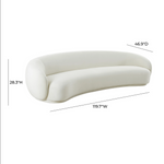 Kendall Cream Velvet Sofa