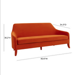 Neveah Autumn Velvet Sofa