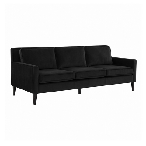Luna Onyx Black Sofa