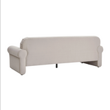 Keelee Taupe 84" Velvet Sofa