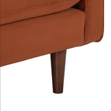 Cave Burnt Sienna Velvet Sofa