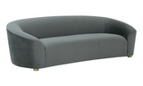 Serenity Grey Velvet Sofa