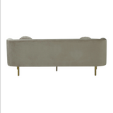 Sariah Alabaster Velvet Sofa
