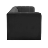 Norah Black Velvet Sofa