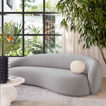 Kendall Light Grey Velvet Sofa
