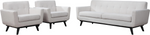 James Beige Linen Sofa