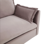 Freya Mauve Velvet Sofa