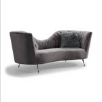 Eva Grey Velvet Sofa