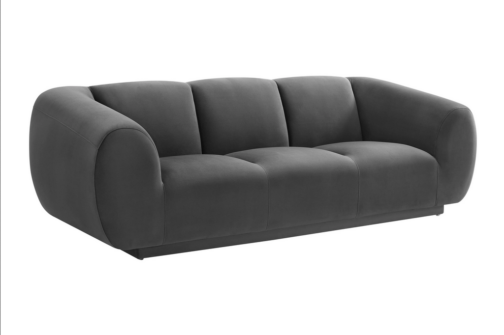 Emmet cream velvet shop sofa