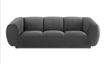 Emmet Grey Velvet Sofa