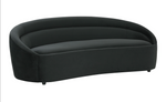 Ellison Black Velvet Sofa