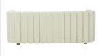 Callie Cream Velvet Sofa