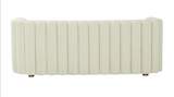 Callie Cream Velvet Sofa