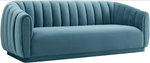 Arno Sea Blue Velvet Sofa