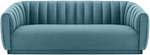 Arno Sea Blue Velvet Sofa