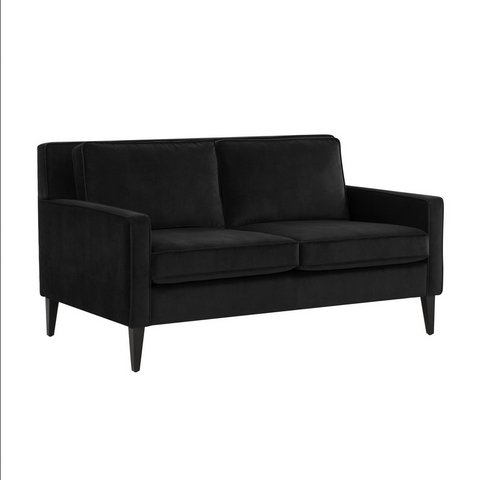 Luna Onyx Black Loveseat