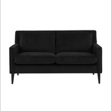 Luna Onyx Black Loveseat