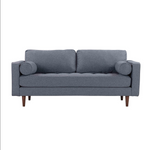 Cave Navy Tweed Loveseat
