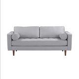 Cave Gray Tweed Loveseat