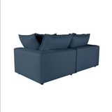 Cali Navy Modular Loveseat