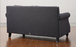 Camden Grey Linen Loveseat