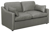 Grayson Sloped Arm Upholstered Living Room Set Grey