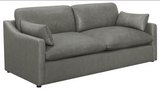 Grayson Sloped Arm Upholstered Living Room Set Grey