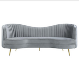 Sophia Grey Upholstered Living Room Set