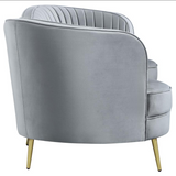 Sophia Grey Upholstered Living Room Set