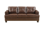 Samuel Upholstered Tufted Brown Living Room Set