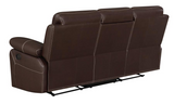 Myleene Upholstered Tufted Brown Living Room Set