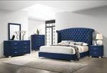 Melody Tufted Upholstered Bedroom Set Pacific Blue