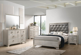 Salford Bedroom Set Metallic Sterling