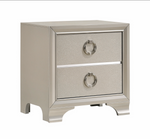 Salford Bedroom Set Metallic Sterling