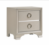 Salford Bedroom Set Metallic Sterling
