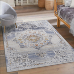 Payas Cream Gold Rug Size 6'7'' x 9'
